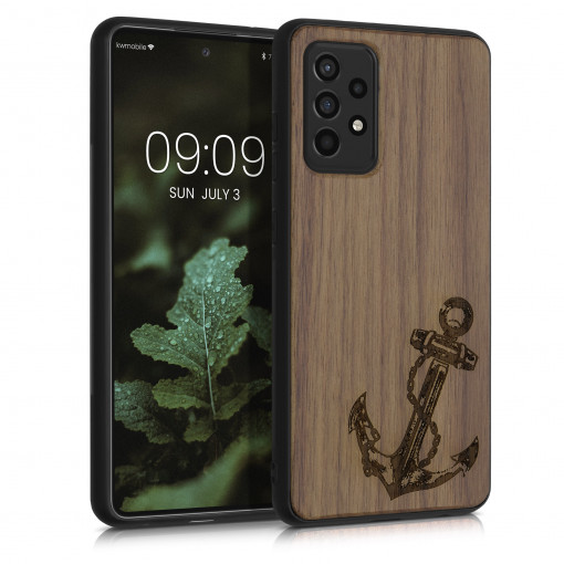 Husa pentru Samsung Galaxy A52 / Galaxy A52 5G / Galaxy A52s 5G, Lemn, Maro, 54354.08, kwmobile