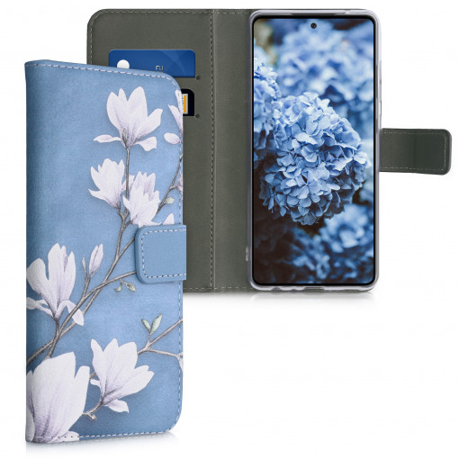 Husa pentru Samsung Galaxy A52 / Galaxy A52 5G / Galaxy A52s 5G, Piele ecologica, Albastru, 54349.02