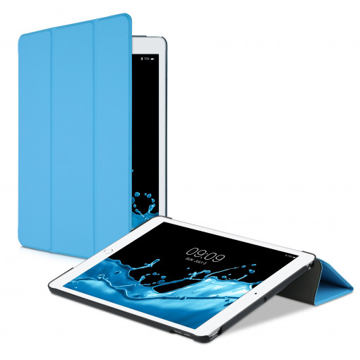 Husa pentru tableta Apple iPad 10.2" (2020)/iPad 10.2" (2021), Kwmobile, Albastru, Piele ecologica, 50341.23