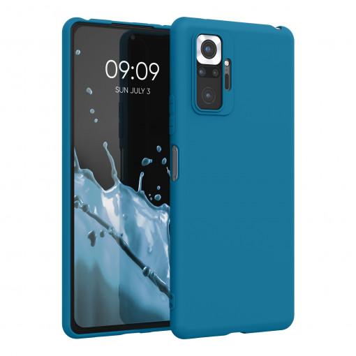 Husa pentru Xiaomi Redmi Note 10 Pro, Silicon, Albastru, 54551.224
