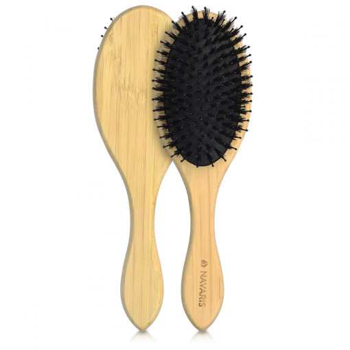 Perie de mistret pentru par Navaris din bambus, 23.5 x 7 cm, 46693.24