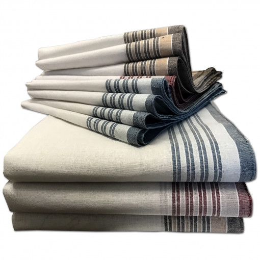 Set 12 Batiste de panza Jemidi, 40 x 40 cm, Multicolor, Bumbac, 55059.07