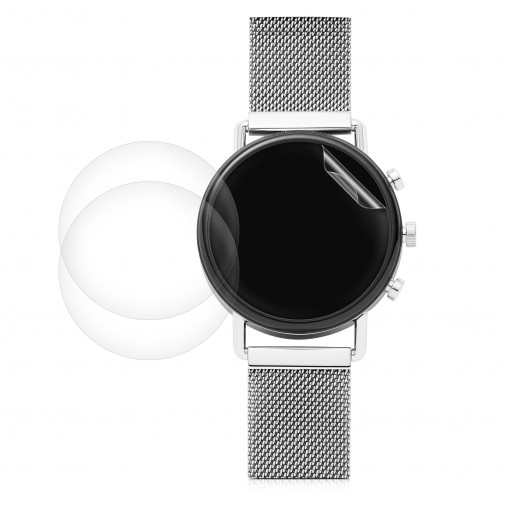 Set 3 folii de protectie kwmobile pentru Skagen Gen 6, Silicon, Transparent, 59857.1