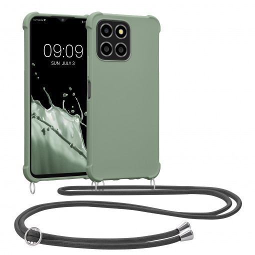 Bumper kwmobile pentru Honor X8 /X6, Silicon, Verde, 59882.172
