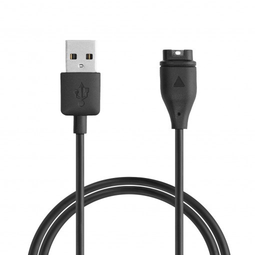 Cablu de incarcare USB pentru Garmin Venu 2 Plus/Fenix 7/Vivomove Sport, Kwmobile, Negru, Plastic, 57777.01