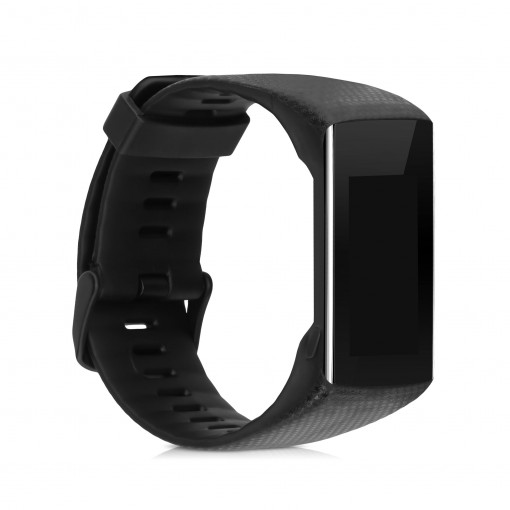 Curea pentru Polar A370 / A360, kwmobile, Silicon, Negru, 53402.47