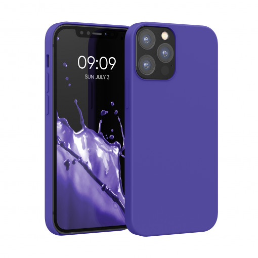 Husa Kwmobile pentru Apple iPhone 12/iPhone 12 Pro, Silicon, Albastru, 52641.234
