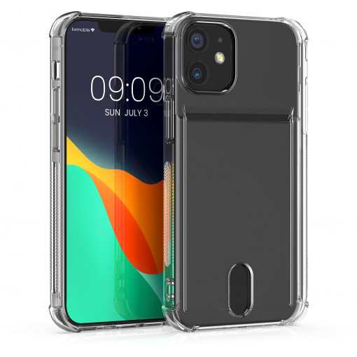 Husa Kwmobile pentru Apple iPhone 12 Mini, Silicon, Transparent, 57519.03