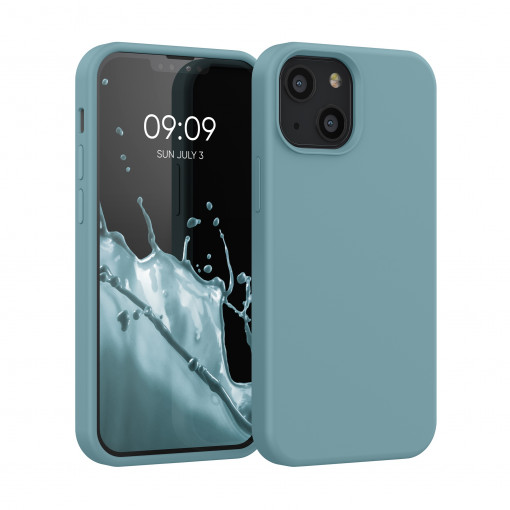 Husa Kwmobile pentru Apple iPhone 13 Mini, Albastru, Silicon, 55877.206 - Img 1