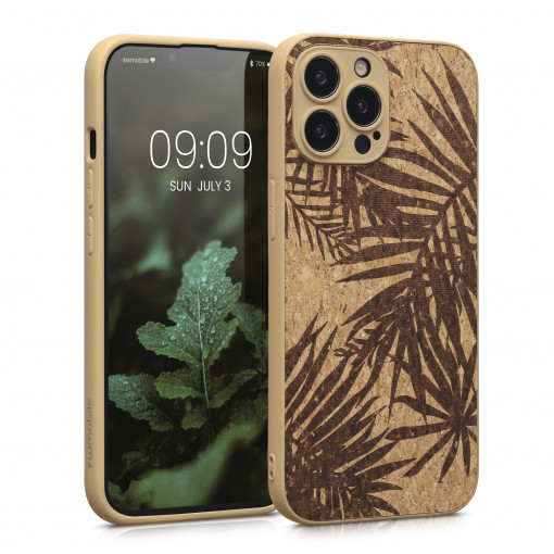Husa Kwmobile pentru Apple iPhone 13 Pro Max, Pluta, Maro, 58127.01