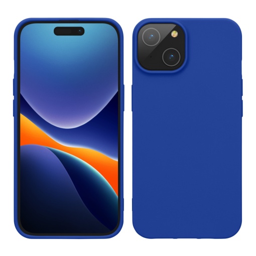 Husa Kwmobile pentru Apple iPhone 15, Albastru, Silicon, 61957.134