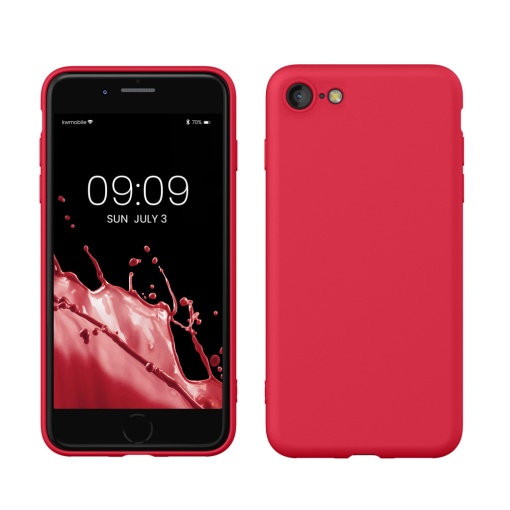 Husa Kwmobile pentru Apple iPhone SE (2022)/iPhone SE (2020)/iPhone 8, Roz, Silicon, KWM000010IU099C
