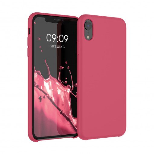 Husa Kwmobile pentru Apple iPhone XR, Silicon, Roz, 45910.238