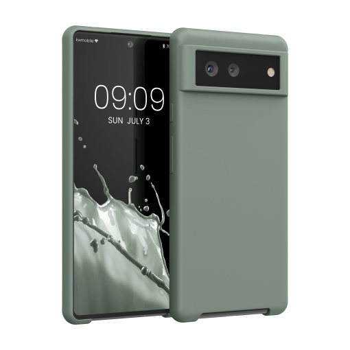 Husa Kwmobile pentru Google Pixel 6, Verde, Silicon, KWM000013EZ061C - Img 1