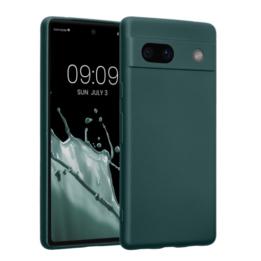 Husa Kwmobile pentru Google Pixel 7a, Verde, Silicon, 61599.14