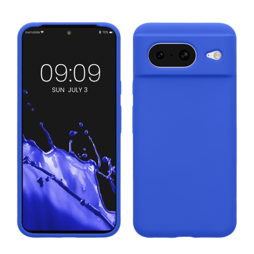 Husa Kwmobile pentru Google Pixel 8, Albastru, Silicon, KWM000020JF027C