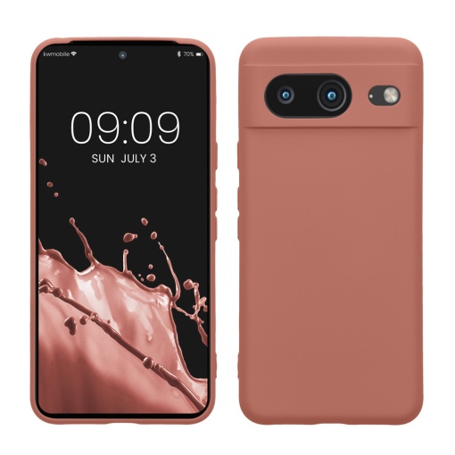 Husa Kwmobile pentru Google Pixel 8, Roz, Silicon, 61859.193