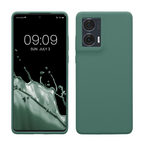 Husa Kwmobile pentru Motorola Edge 50 Fusion, Verde, Silicon, KWM000022SQ002C