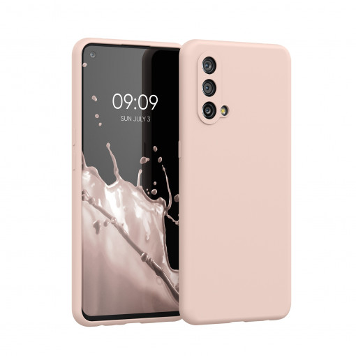 Husa Kwmobile pentru OnePlus Nord CE 5G, Silicon, Roz, 56069.225
