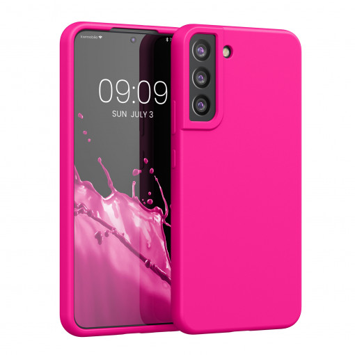 Husa Kwmobile pentru Samsung Galaxy S22 Plus, Silicon, Roz, 56761.77