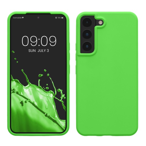 Husa Kwmobile pentru Samsung Galaxy S22, Verde, Silicon, KWM000014GR073C