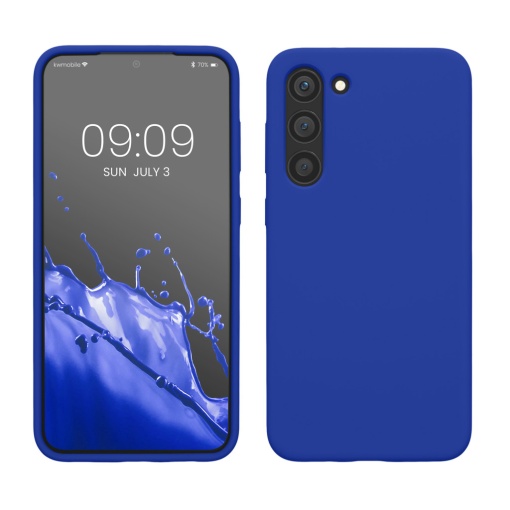 Husa Kwmobile pentru Samsung Galaxy S23 Plus, Albastru, Silicon, 60274.134