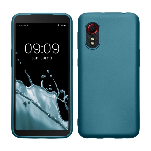 Husa Kwmobile pentru Samsung Galaxy Xcover 5, Albastru, Silicon, 57527.251