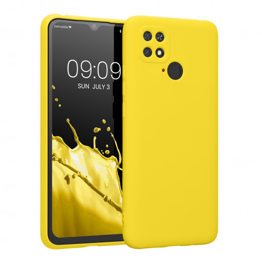 Husa Kwmobile pentru Xiaomi Poco C40, Silicon, Galben, 59394.165