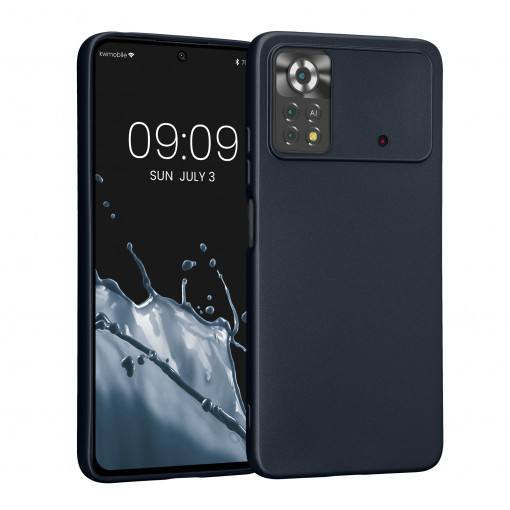 Husa Kwmobile pentru Xiaomi Poco X4 Pro 5G, Silicon, Albastru, 57984.115