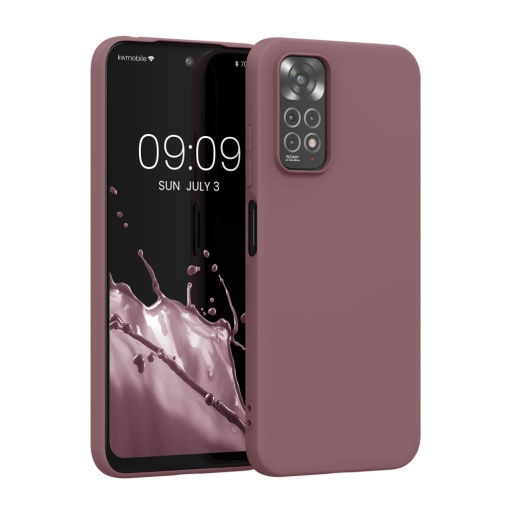 Husa Kwmobile pentru Xiaomi Redmi Note 11/Note 11s, Visiniu, Silicon, KWM0000150V059C