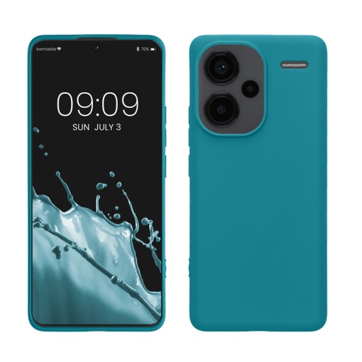 Husa Kwmobile pentru Xiaomi Redmi Note 13 Pro Plus 5G, Albastru, Silicon, KWM000020KI003C