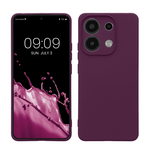 Husa Kwmobile pentru Xiaomi Redmi Note 13, Violet, Silicon, KWM000020OD003C