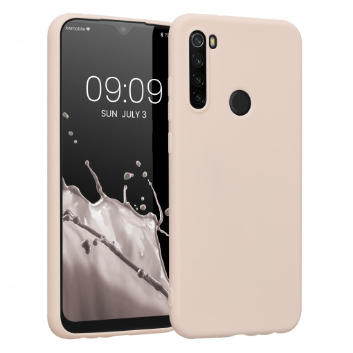 Husa Kwmobile pentru Xiaomi Redmi Note 8T, Silicon, Crem, 50956.225