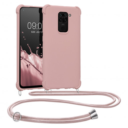 Husa Kwmobile pentru Xiaomi Redmi Note 9, Silicon, Roz, 53147.154