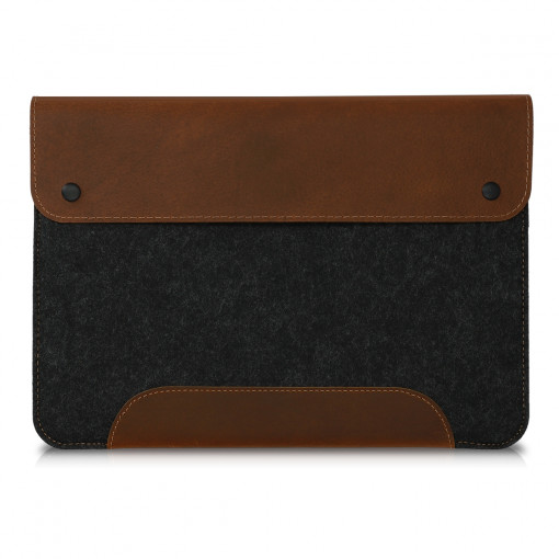 Husa pentru Apple iPad Pro 12.9" 2015 / Apple iPad Pro 12.9" 2017, Textil, Gri, 50428.01