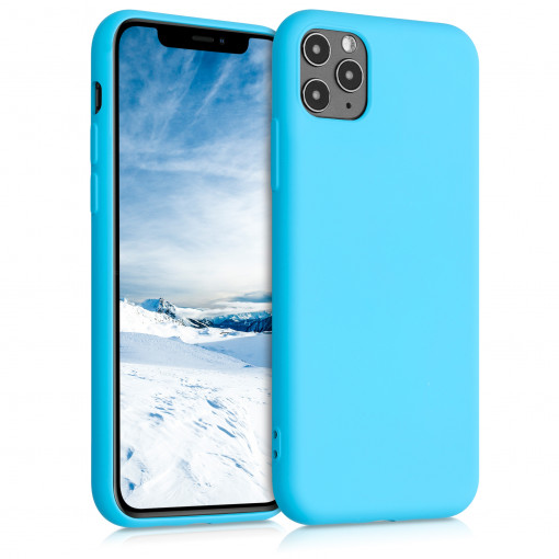 Husa pentru Apple iPhone 11 Pro Max, Silicon, Albastru, 53944.205