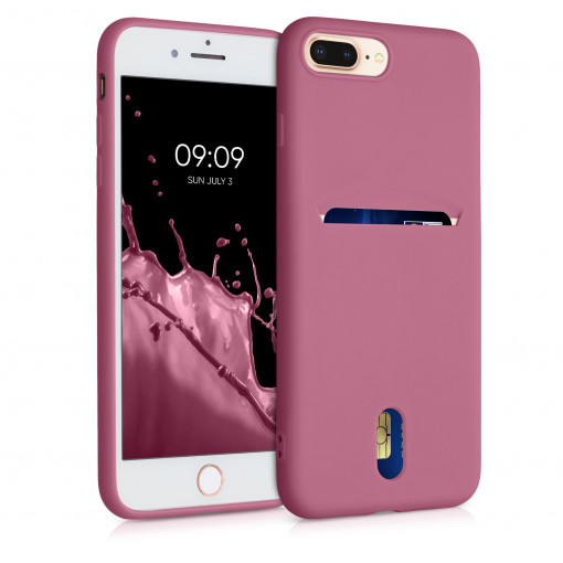 Husa pentru Apple iPhone 8 Plus / iPhone 7 Plus, Silicon, Roz, 49102.167, kwmobile