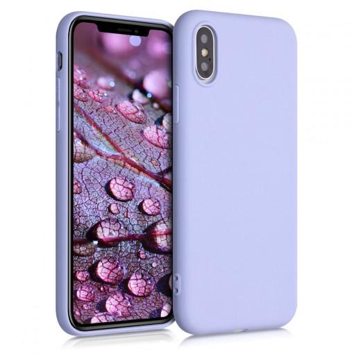 Husa pentru Apple iPhone X / iPhone XS, Silicon, Mov, 46499.139