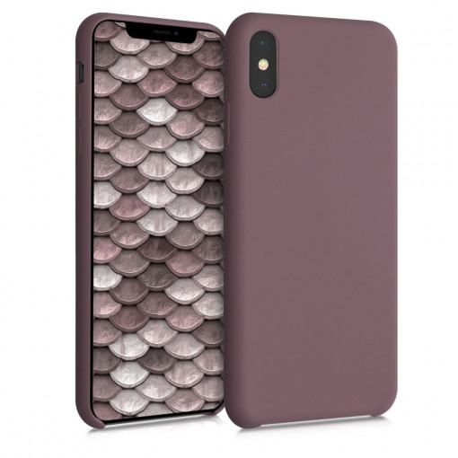 Husa pentru Apple iPhone XS Max, Silicon, Mov, 45909.181