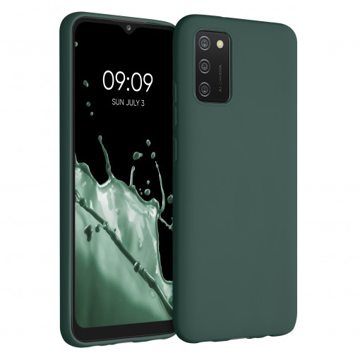 Husa pentru Samsung Galaxy A02s, Silicon, Verde, 54045.169, kwmobile
