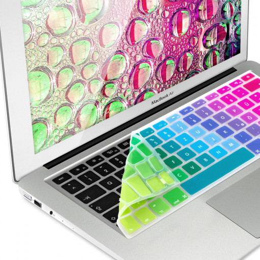Husa pentru tastatura Apple MacBook Air 13''/MacBook Pro Retina 13''-15'' (to mid 2016), Kwmobile, Multicolor, Silicon, 34457.03