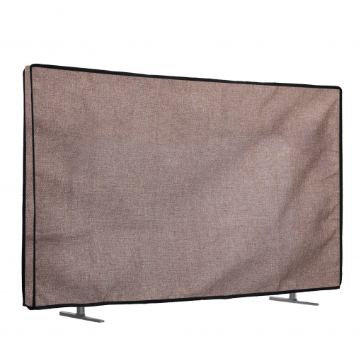 Husa pentru televizor de 43" Kwmobile, Maro/Negru, Textil, 60191.18