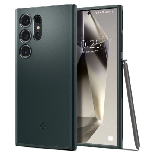 Husa Spigen Thin Fit pentru Samsung Galaxy S24 Ultra VRosue inchis