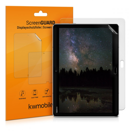 Set 2 Folii de protectie mate pentru tableta Huawei MediaPad M3 Lite 10 , Kwmobile, Transparent, Plastic, 41994.2