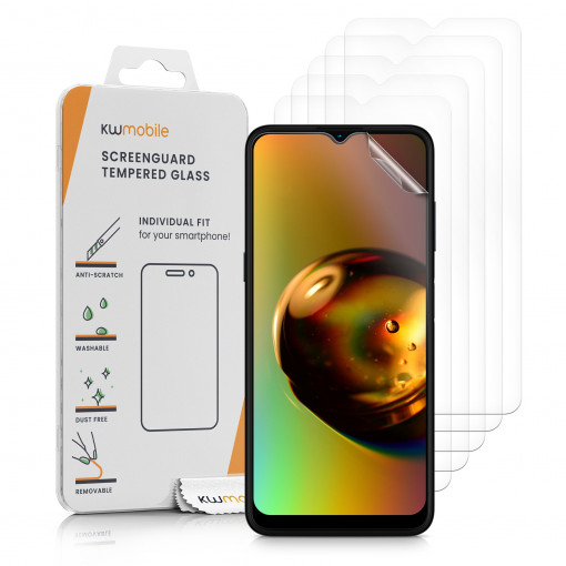Set 6 folii de protectie Kwmobile pentru Nokia G21/G11, Fata, Polimer, 57891.1