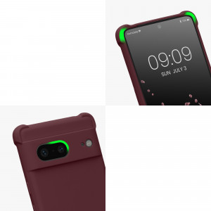 Bumper kwmobile pentru Google Pixel 7, Silicon, Visiniu, 59966.187 - Img 8