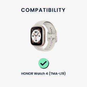 Cablu de incarcare USB Kwmobile pentru Honor Watch 4, Negru, Plastic, KWM000024UF001C - Img 5