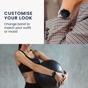 Curea Kwmobile pentru Xiaomi Mi Watch Color Sport/S1 Active, Negru, Silicon, KWM0000257H001C - Img 5