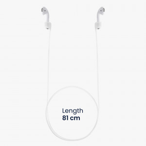 Curea pentru casti Apple AirPods 3/AirPods 2/AirPods Pro, Kwmobile, Alb, Silicon, 56992.02 - Img 6