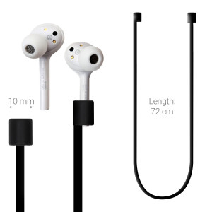 Curea pentru casti Huawei FreeBuds, Kwmobile, Negru, Silicon, 47399.01 - Img 4